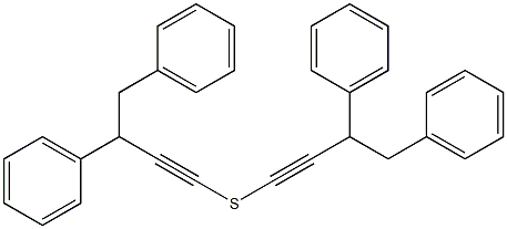 フェニル(4-フェニル-1-ブチニル)スルフィド 化学構造式