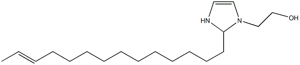 2-(12-テトラデセニル)-4-イミダゾリン-1-エタノール 化学構造式