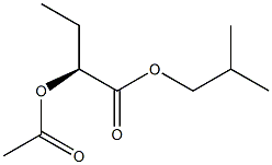 [S,(-)]-2-Acetyloxybutyric acid isobutyl ester 结构式