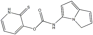 Pyrrolizinocarbamic acid (1,2-dihydro-2-thioxopyridin)-3-yl ester 结构式