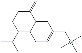 2-(Trimethylsilylmethyl)-5-isopropyl-8-methylene-1,4,4a,5,6,7,8,8a-octahydronaphthalene Structure