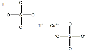 硫酸銅(II)タリウム(I) 化学構造式