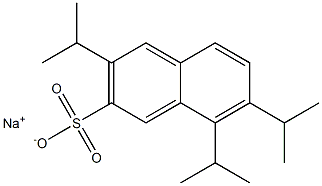 3,7,8-Triisopropyl-2-naphthalenesulfonic acid sodium salt Structure