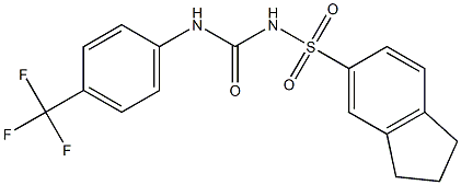 1-(Indan-5-ylsulfonyl)-3-(4-trifluoromethylphenyl)urea|