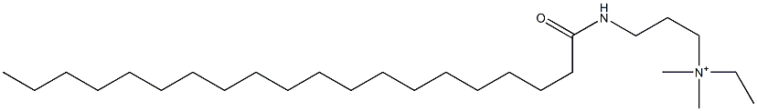 N-Ethyl-N,N-dimethyl-3-[(1-oxoicosyl)amino]-1-propanaminium Struktur