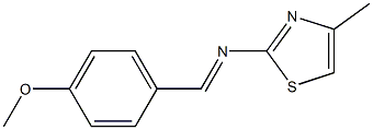 4-Methyl-2-[(4-methoxybenzylidene)amino]thiazole
