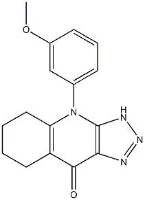 4-(3-Methoxyphenyl)-5,6,7,8-tetrahydro-3H-1,2,3-triazolo[4,5-b]quinolin-9(4H)-one Struktur