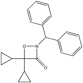 4,4-Dicyclopropyl-2-(diphenylmethyl)-1,2-oxazetidin-3-one