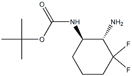  tert-butyl ((1R,2S)-2-amino-3,3-difluorocyclohexyl)carbamate
