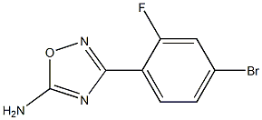 3-(4-Bromo-2-fluorophenyl)-1,2,4-oxadiazol-5-amine 结构式
