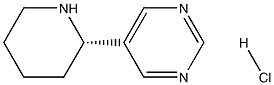 (S)-5-(piperidin-2-yl)pyrimidine hydrochloride Structure