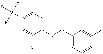 3-CHLORO-N-[(3-METHYLPHENYL)METHYL]-5-(TRIFLUOROMETHYL)PYRIDIN-2-AMINE Structure