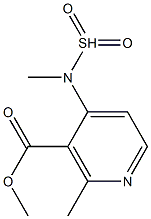 methyl 2-(N-methylmethan-4-ylsulfonamido)nicotinate Struktur