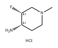 (3R,4S)-3-fluoro-1-methylpiperidin-4-amine dihydrochloride Struktur