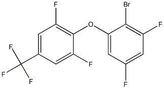 2-Bromo-3,5-difluorophenyl 2,6-difluoro-4-(trifluoromethyl)phenyl ether Structure