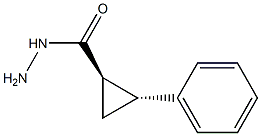 trans-2-Phenylcyclopropanecarboxylic Hydrazide 化学構造式