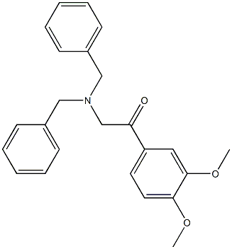 2-[Bis(phenylmethyl)amino]-1-(3,4-dimethoxyphenyl)-ethanone Structure
