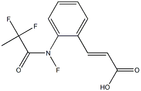 2-TRIFLUOROMETHYL-ACETAMIDOCINNAMIC ACID,,结构式