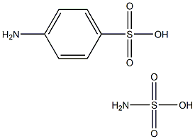 对氨基苯磺酸(磺胺酸), , 结构式