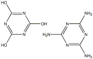 Melamine cyanuric acid Struktur