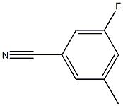 3-氟-5-甲基苯腈,,结构式