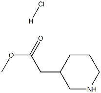 3-哌啶乙酸甲酯盐酸盐 结构式