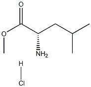 亮氨酸甲酯盐酸盐 结构式