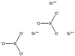 Strontium borate Struktur