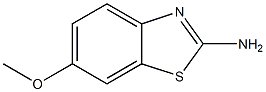 6-methoxy-2-aminobenzothiazole 化学構造式