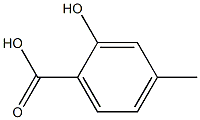 4-methyl-2-hydroxybenzoic acid Structure