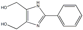 2-phenyl-4,5-dihydroxymethylimidazole Struktur