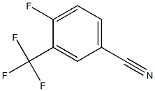 4-氟-3-三氟甲基苯甲腈 结构式