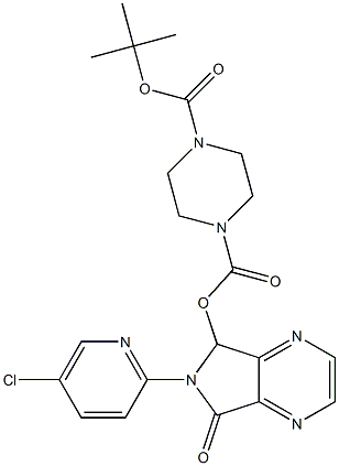 1-tert-Butyl 4-[6-(5-Chloropyridin-2-yl)-7-oxo-6,7-dihydro-5H-pyrrolo[3,4-b]pyrazin-5-yl]piperazine-1,4-dicarboxylate|