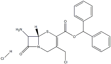 7-amino-3-chloromethyl-3-cephem-4-carboxylic acid diphenyl-methyl ester hcl