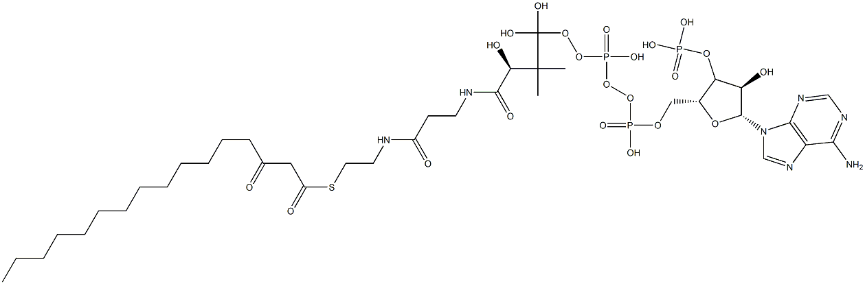 [(2R,3S,4R,5R)-5-(6-aminopurin-9-yl)-4-hydroxy-2-[[hydroxy-[hydroxy-[3-hydroxy-2,2-dimethyl-3-[2-[2-(3-oxohexadecanoylsulfanyl)ethylcarbamoyl]ethylcarbamoyl]propoxy]phosphoryl]oxy-phosphoryl]oxymethyl]oxolan-3-yl]oxyphosphonic acid