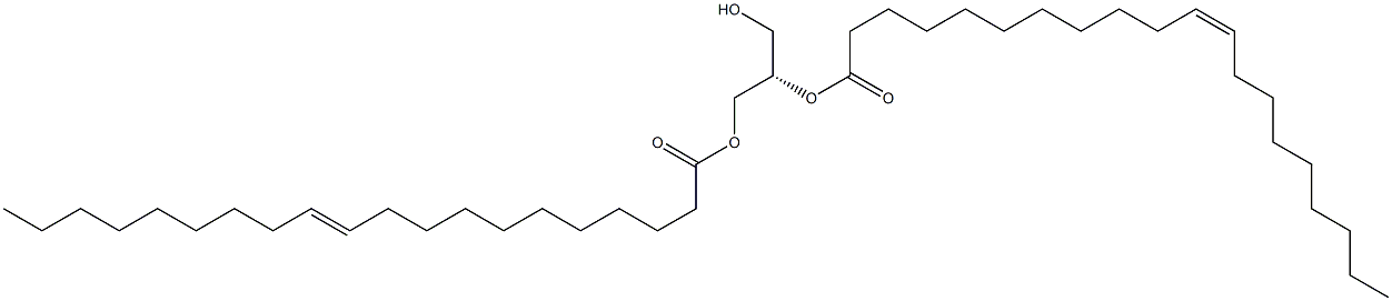 1,2-di-(11Z-eicosenoyl)-sn-glycerol 结构式