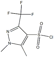 1,5-DIMETHYL-3-(TRIFLUOROMETHYL)-1H-PYRAZOLE-4-SULPHONYLCHLORIDE 化学構造式