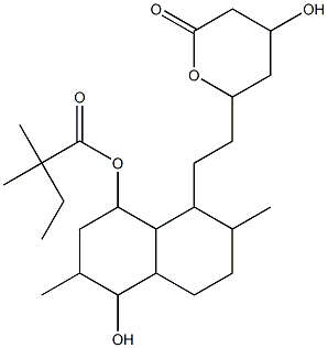 6-(2-(8-(2,2-dimethylbutyryl)oxy)-2,6-dimethyl-5-hydroxy-1,2,3,4,4a,5,6,7,8,8a-decahydronaphthyl-1-ethyl)-4-hydroxy-3,4,5,6-tetrahydro-2H-pyran-2-one