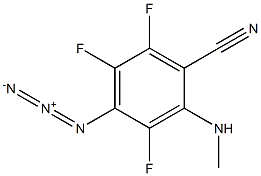 4-azido-2-(methylamino)trifluorobenzonitrile Structure