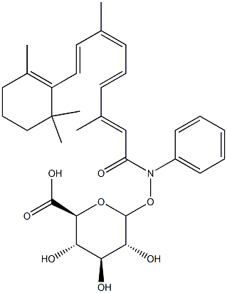 N-((4-hydroxyphenyl)retinamide)-O-glucuronide,,结构式
