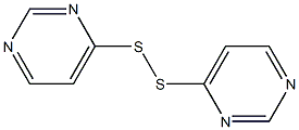 4,4'-dipyrimidyl disulfide 化学構造式