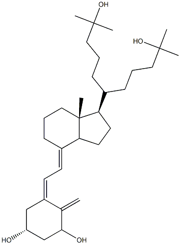 1,25-dihydroxy-21-(3-hydroxy-3-methylbutyl)vitamin D(3),,结构式