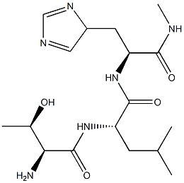 threonyl-leucyl-histidine-N-methylamide 结构式