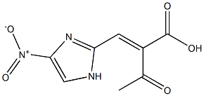 3-(5-nitro-2-imidazolyl)-2-acetylpropenoic acid Structure