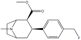 3beta-(4-fluoromethylphenyl)tropane-2beta-carboxylic acid methyl ester Struktur