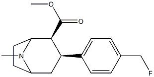 3beta-(4-fluoromethylphenyl)tropane-2beta-carboxylic acid methyl ester Structure