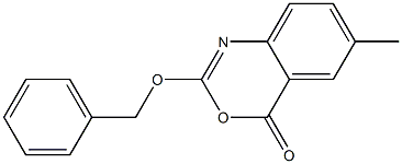2-benzyloxy-6-methyl-4H-3,1-benzoxazin-4-one Struktur