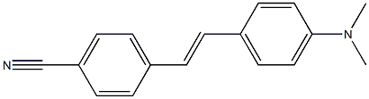 4-ジメチルアミノ-4′-シアノスチルベン 化学構造式