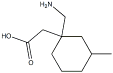 (1-(aminomethyl)-3-methylcyclohexyl)acetic acid Structure