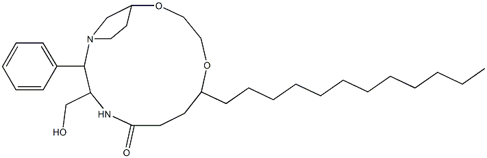 3',4'-ethylenedioxyphenyl-2-palmitoylamino-3-pyrrolidino-1-propanol Structure